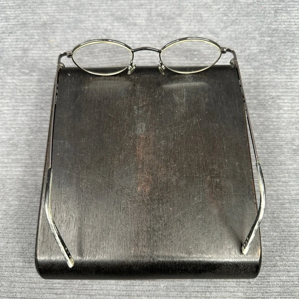 DKNY Durrell Oval Eyeglasses Y2K Metal Frames Japan KY53744 48-19-140 Vintage